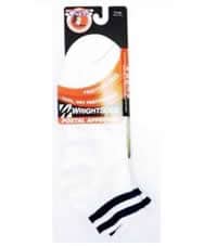 White Wrightsock Light Weight Ankle - M