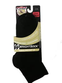 <br>(Black Wrightsock Light Weight Ankle - M